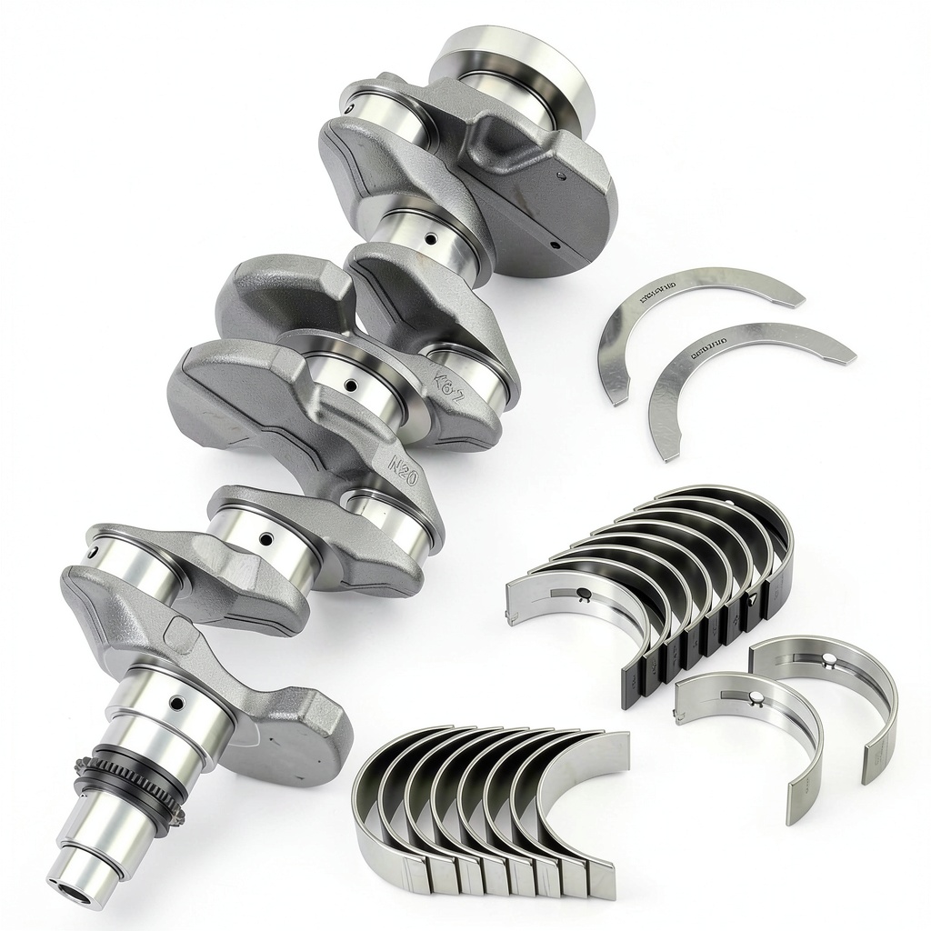 Mechanic installing GDUKOP crankshaft kit in a garage