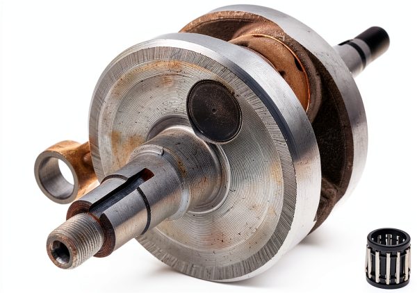 Yamaha PW80 Crankshaft NICHE Polished Steel Front-1