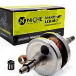 Yamaha PW80 Crankshaft NICHE Polished Steel Front-0