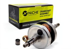 Yamaha PW80 Crankshaft NICHE Polished Steel Front-0