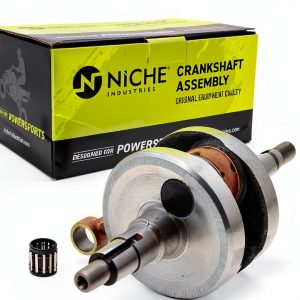 Yamaha PW80 Crankshaft NICHE Polished Steel Front-0