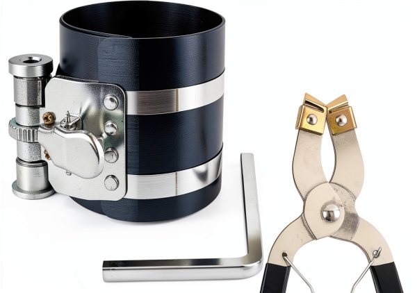 Piston Ring Compressor OFBAND Kit with Safety Screw and Tool Set-0