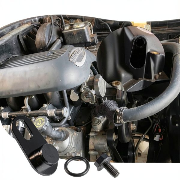 Supercharger MAP Port Sealing Cap OywhC LS-LSA-LSX Black Aluminum-4