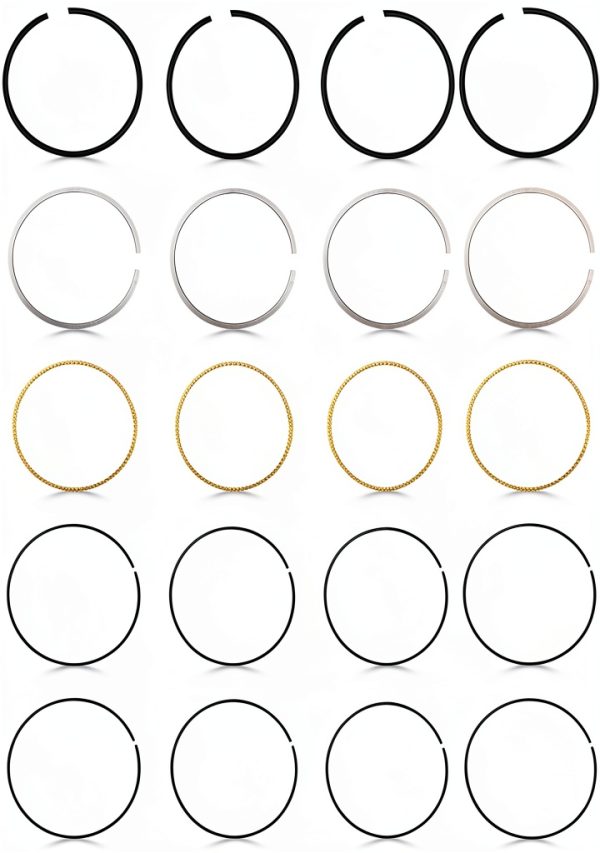 AUTOKAY Engine Piston Ring Kit 20pcs for Hyundai & Kia 2.4L L4-0