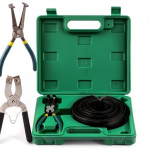 Glarks Piston Ring Compressor Set with 13 Rings and Steel Pliers-0