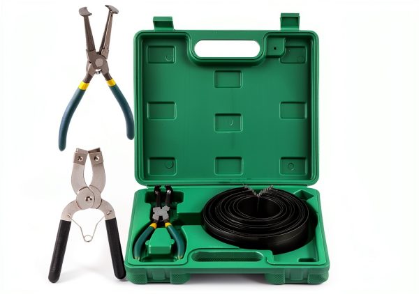 Glarks Piston Ring Compressor Set with 13 Rings and Steel Pliers-0