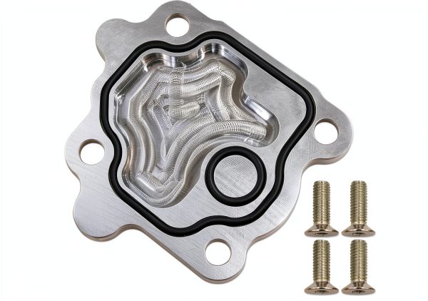 Engine Vacuum Pump Block Off Plate Jasperautopart CNC Machined-0