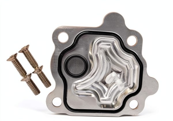 Engine Vacuum Pump Block Off Plate Jasperautopart CNC Machined-4