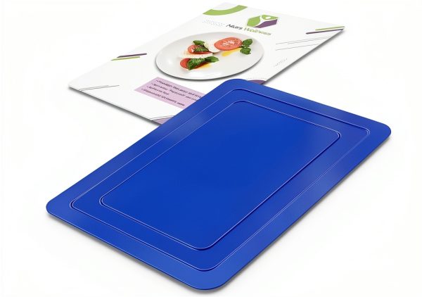Mars Wellness Non Slip Silicone Mat - Blue 9.8" x 7" Table Pad-1