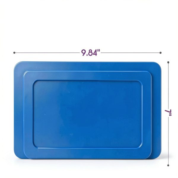 Mars Wellness Non Slip Silicone Mat - Blue 9.8" x 7" Table Pad-2