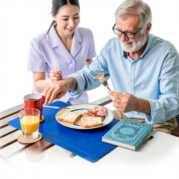 Mars Wellness Non Slip Silicone Mat - Blue 9.8" x 7" Table Pad-5