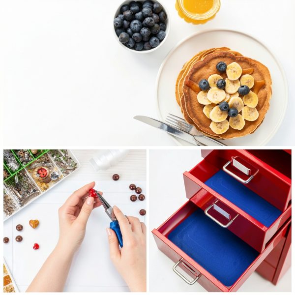 Mars Wellness Non Slip Silicone Mat - Blue 9.8" x 7" Table Pad-6