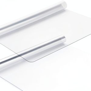 Clear Bedside Table Cover 2 Pack 15.8 x 23.6 in Lemecima PVC Pad-0