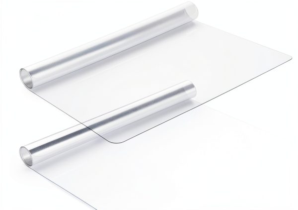 Clear Bedside Table Cover 2 Pack 15.8 x 23.6 in Lemecima PVC Pad-0