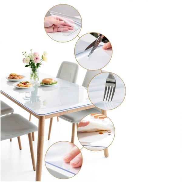 Clear Table Protector 42x60 Inch 1.4mm Pad by ProsperJoyChant-1